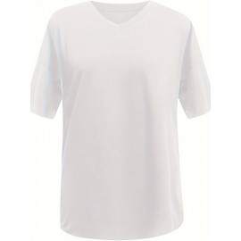 Women's V-neck Short Sleeve Comfort Cotton T-Shirt