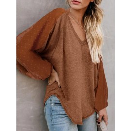 Women Long Sleeve Summer Bohemian Casual Loose Fit Shirt Hippie Western Dressy Blouses Boho Tops