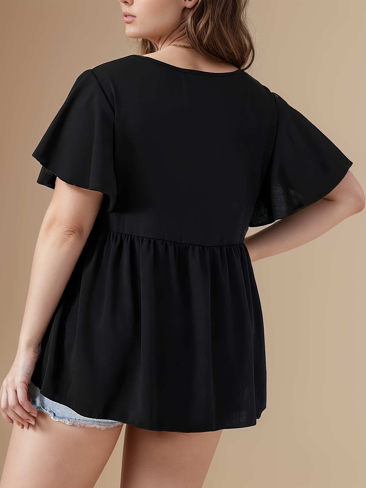 womens plus size blouse details 1