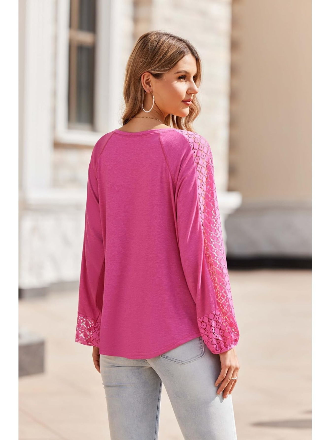 Women Long Sleeve Summer Bohemian Casual Loose Fit Shirt Hippie Western Dressy Blouses Boho Tops details 13