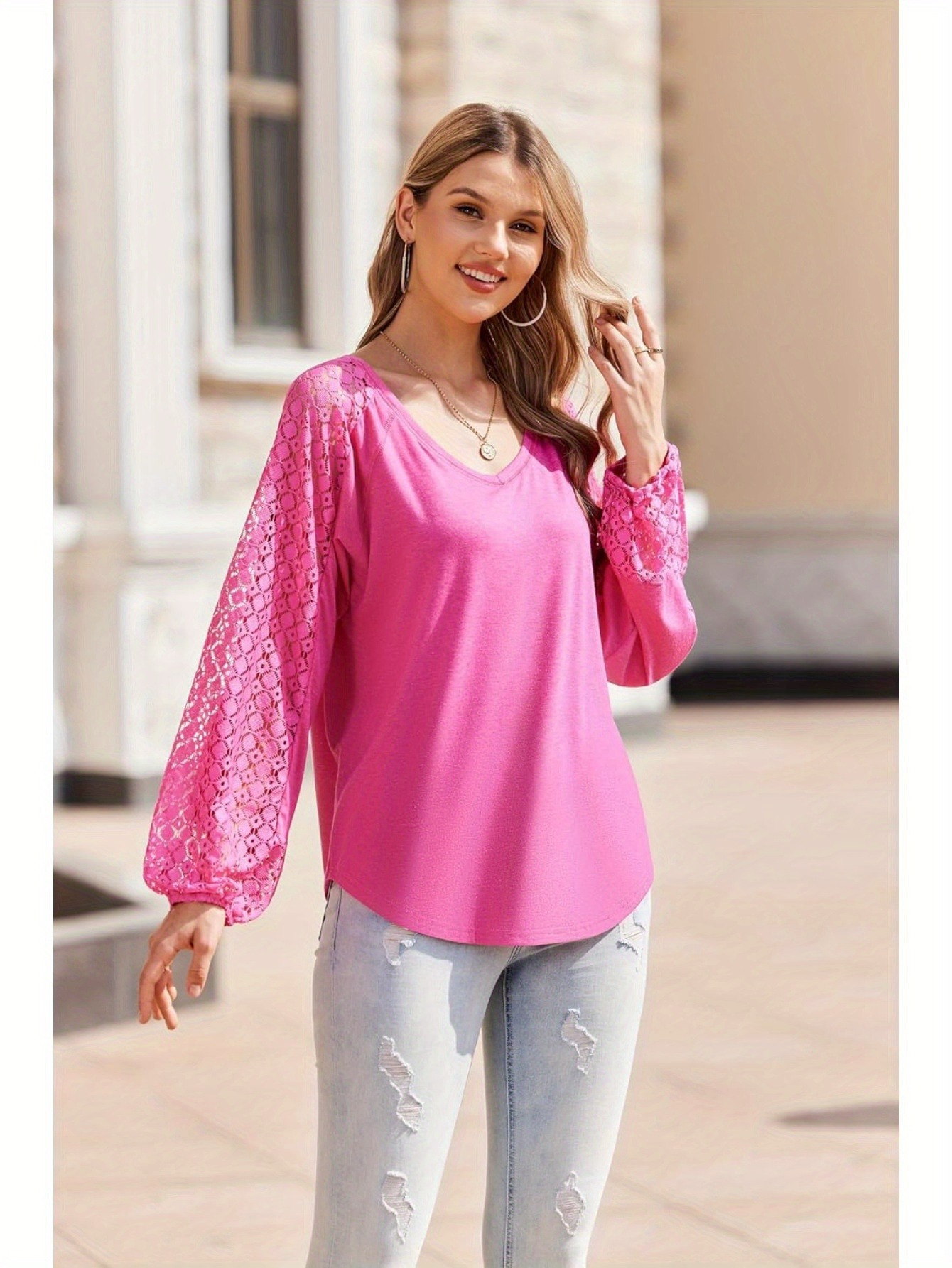 Women Long Sleeve Summer Bohemian Casual Loose Fit Shirt Hippie Western Dressy Blouses Boho Tops details 14