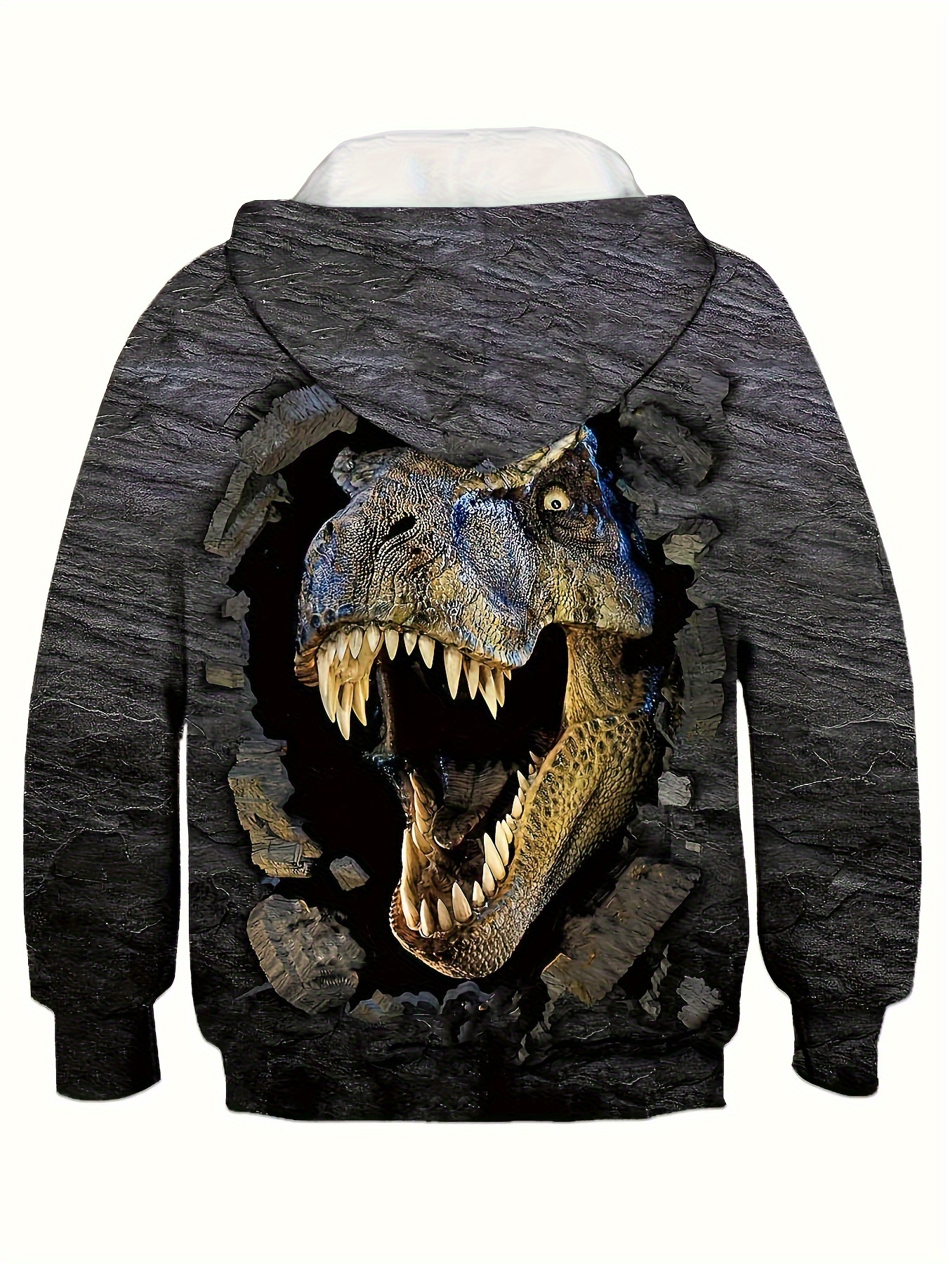 Boys Hoodies Monster Dinosaur Design Autumn And Winter Pullover Pocket Tops Coat 3D Pattern Printing Daily Casual Fashion Clothing Outdoor Gift details 0